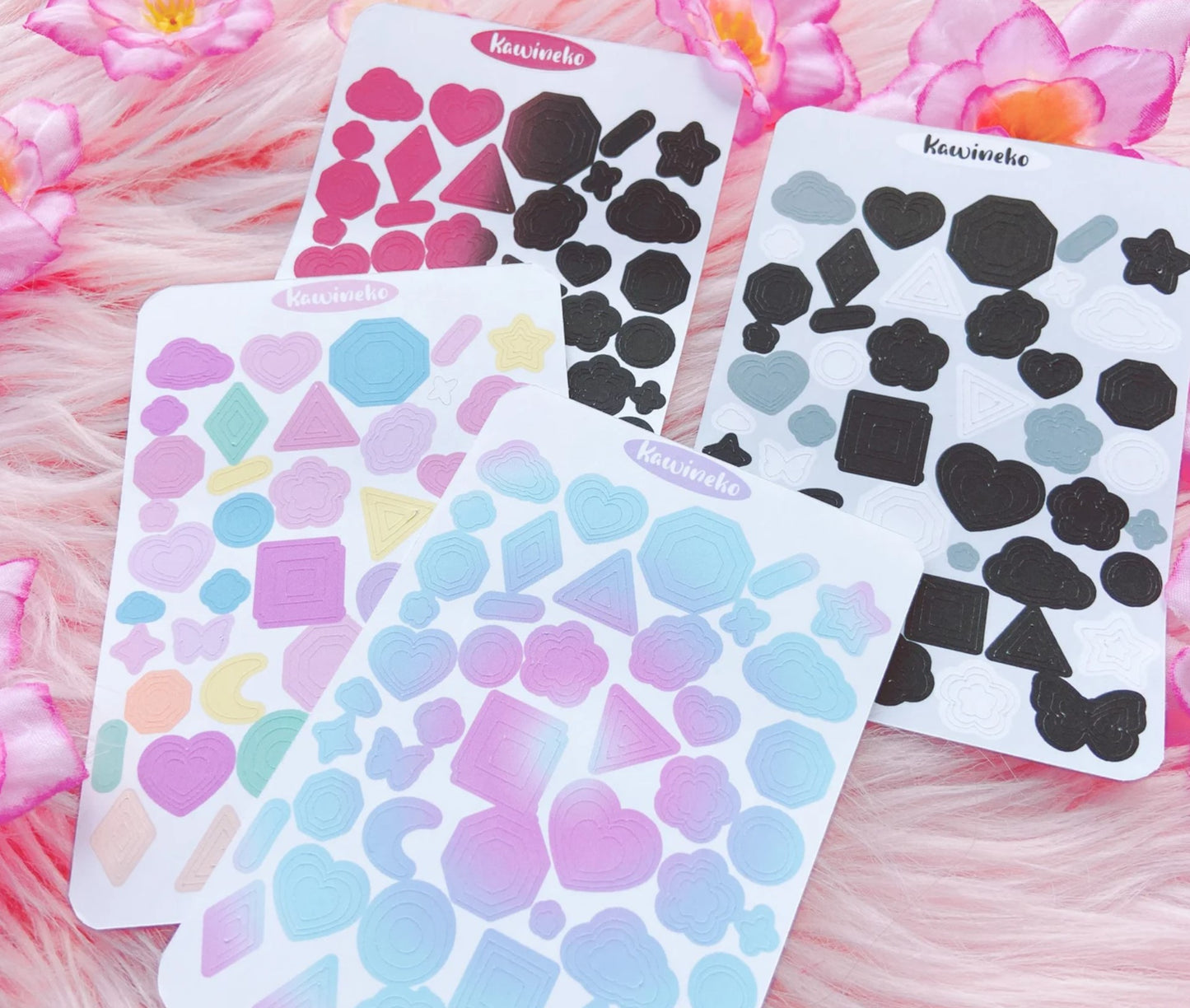 We never have enough of  little deco shapes stickers sheets