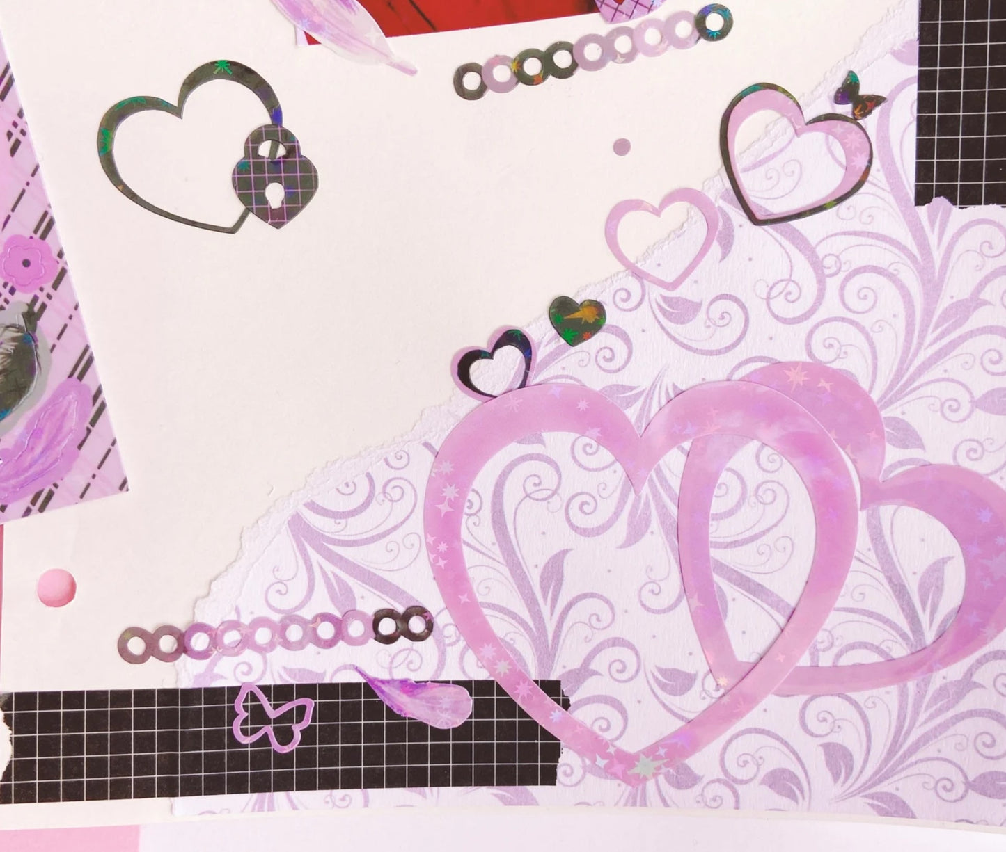 heart frames and decos sticker sheets