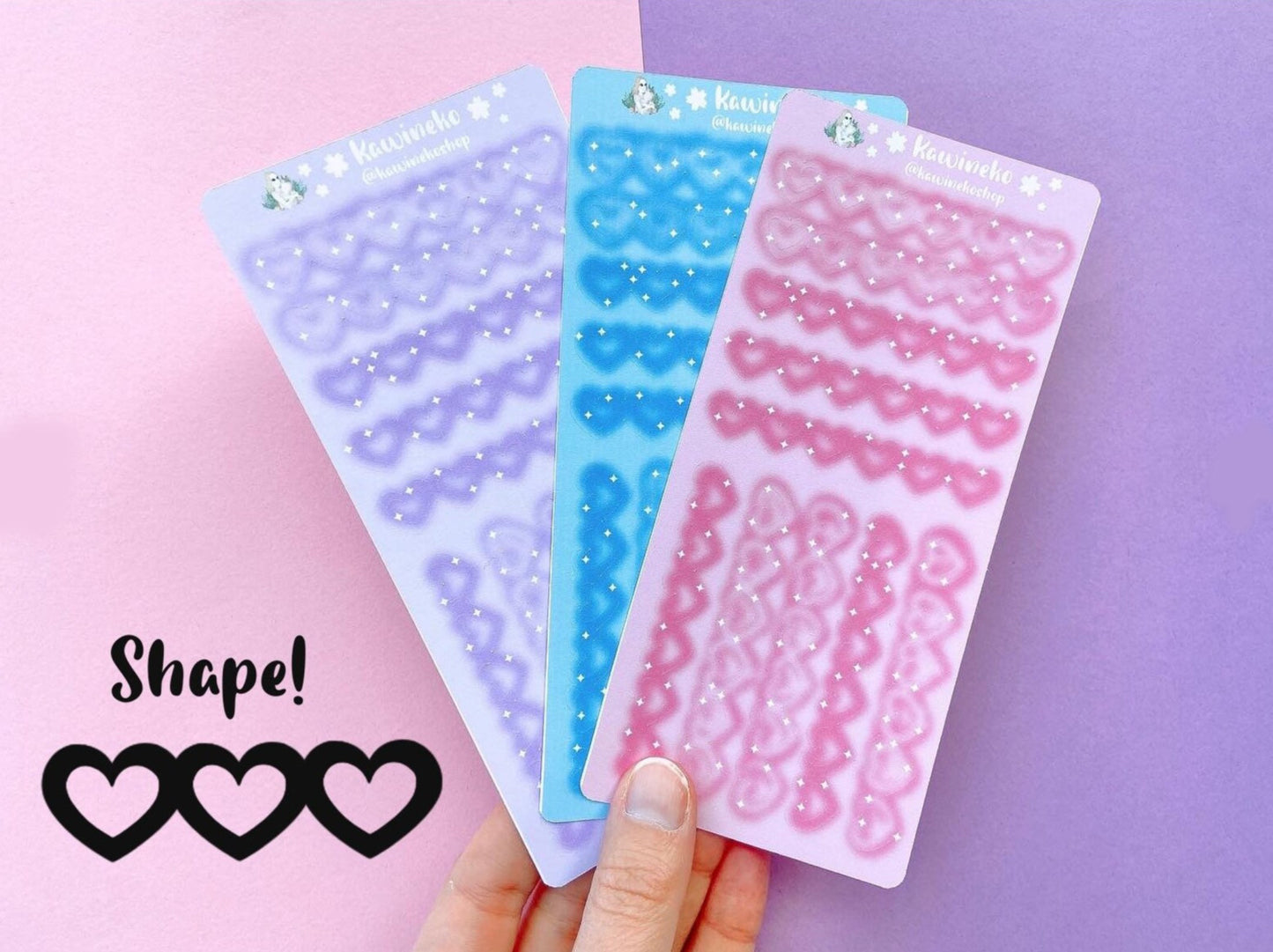 magic heart chains sticker sheets