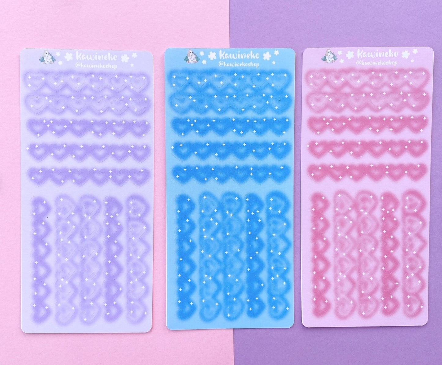 magic heart chains sticker sheets