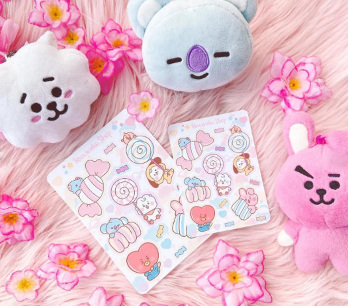 Candy Party BT21 inspired stickers BTS