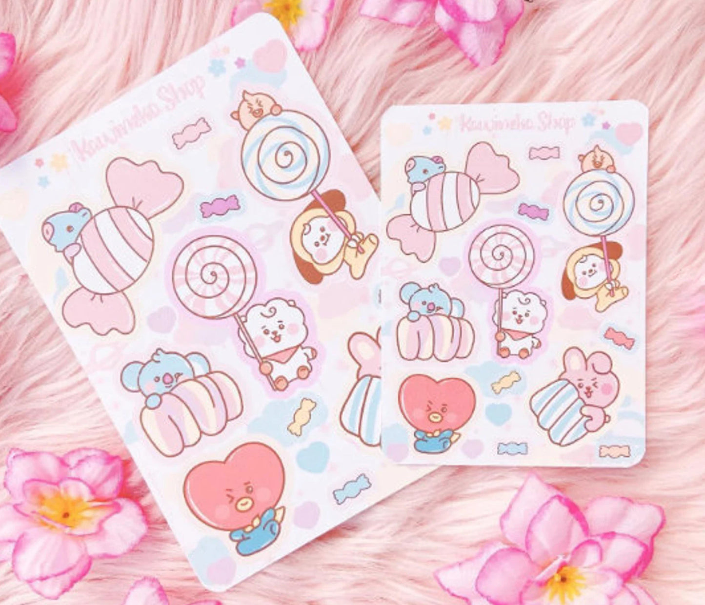 Candy Party BT21 inspired stickers BTS