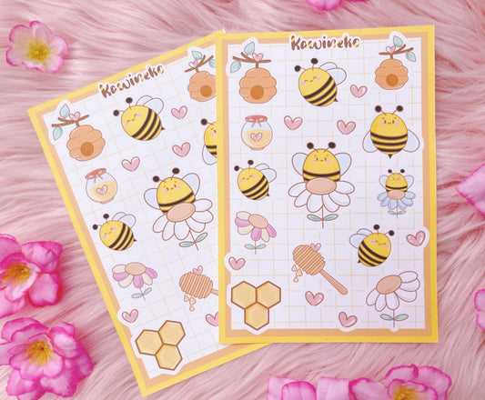 Bee Happy sticker sheets