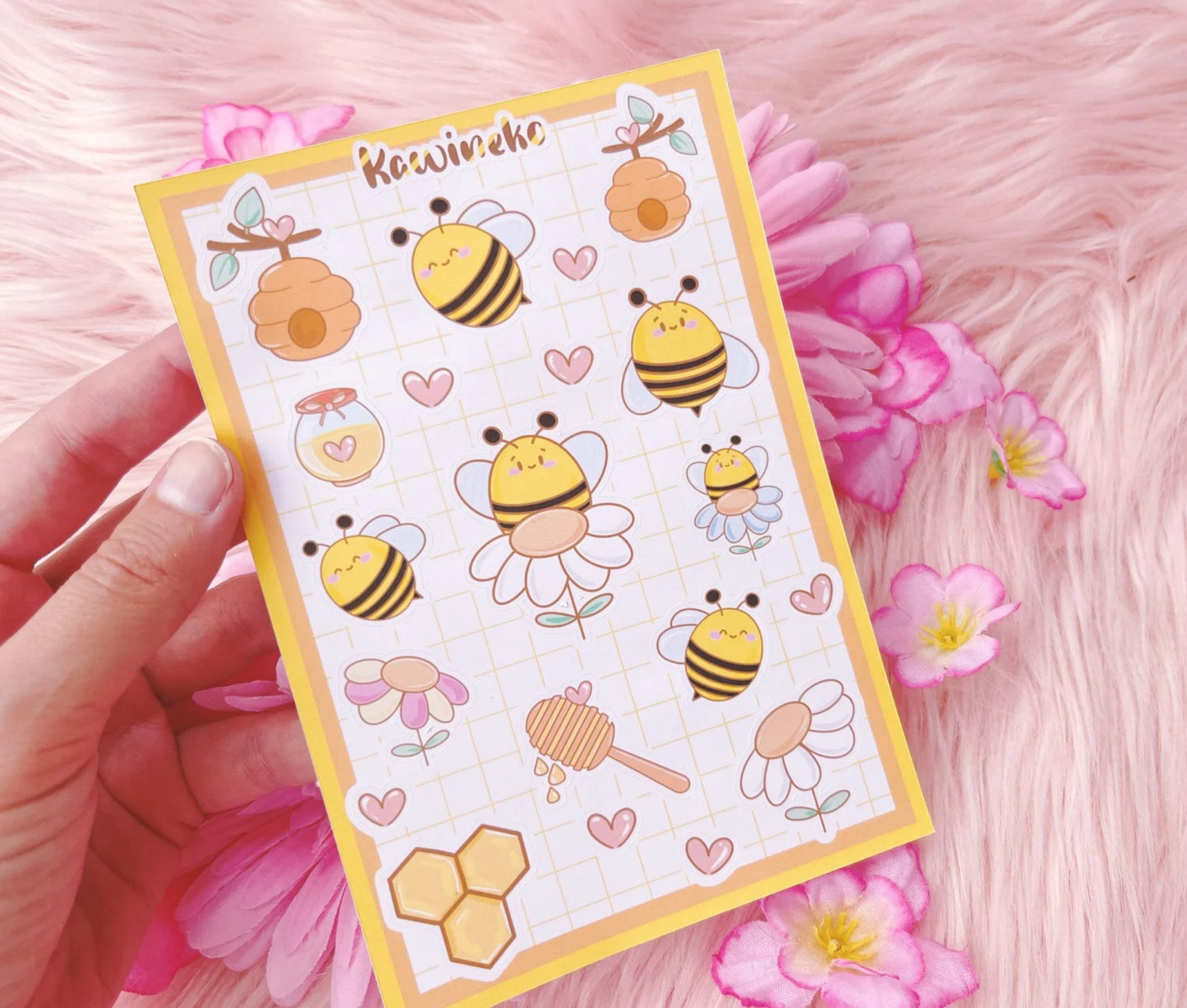 Bee Happy sticker sheets