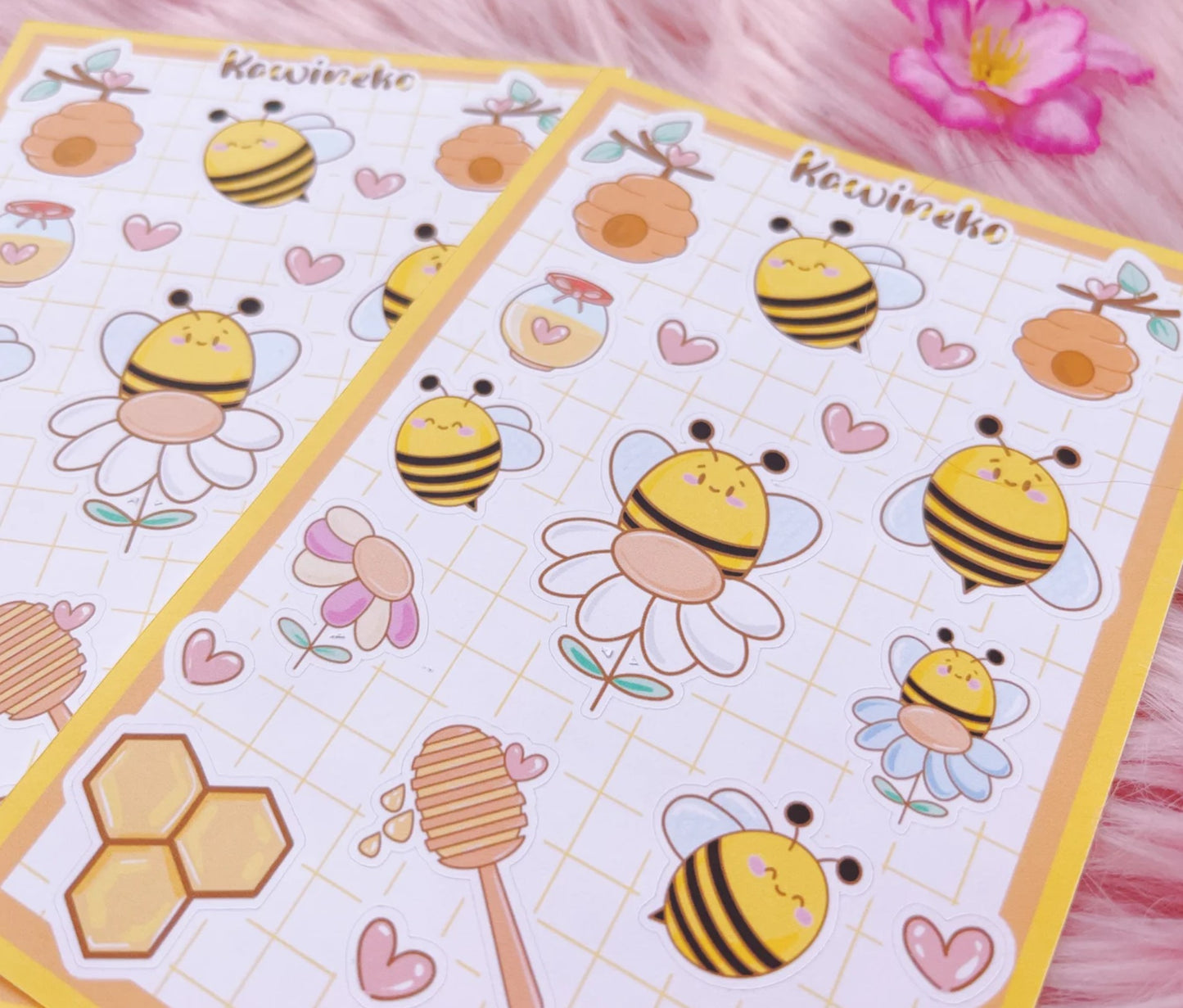 Bee Happy sticker sheets