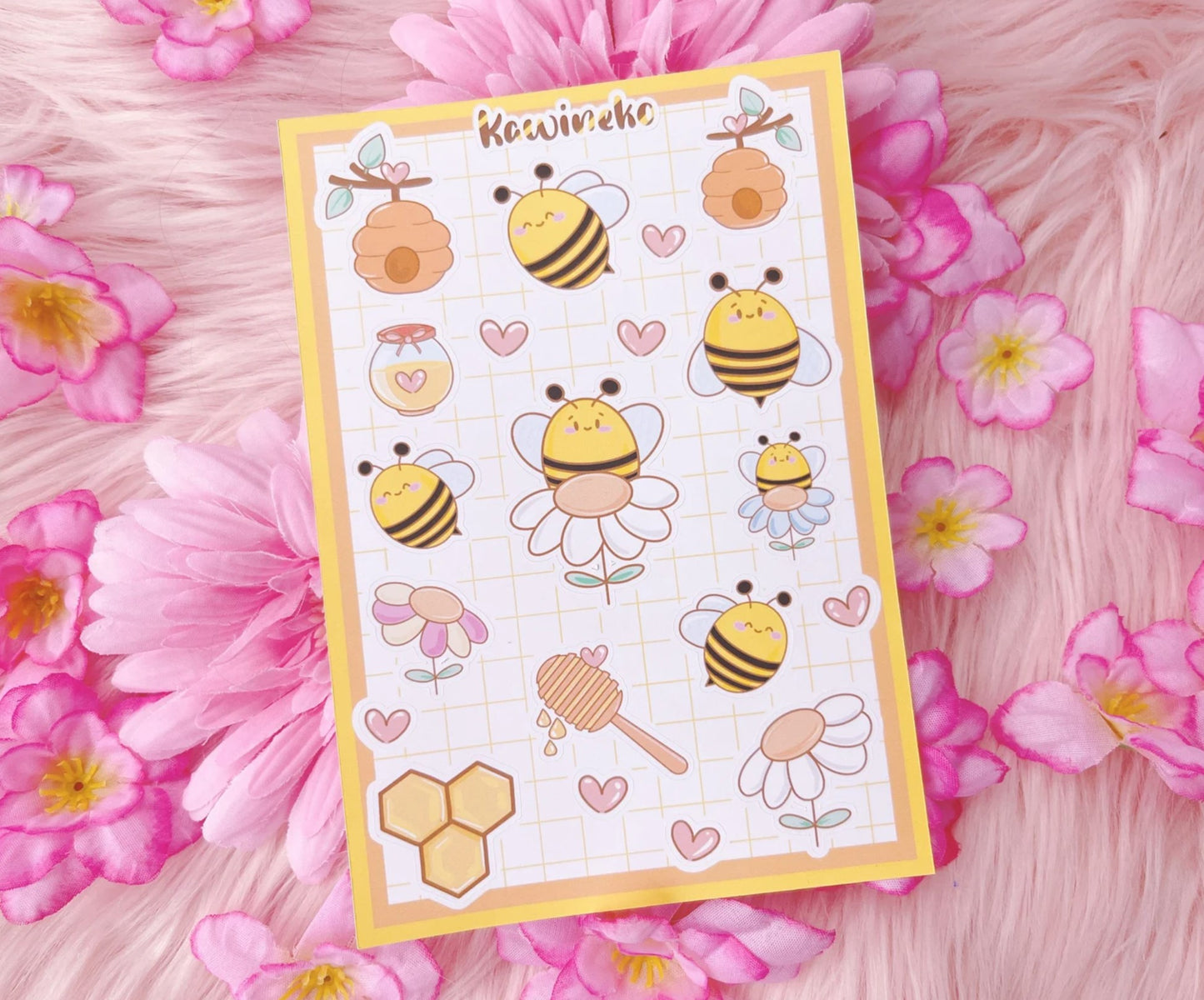 Bee Happy sticker sheets