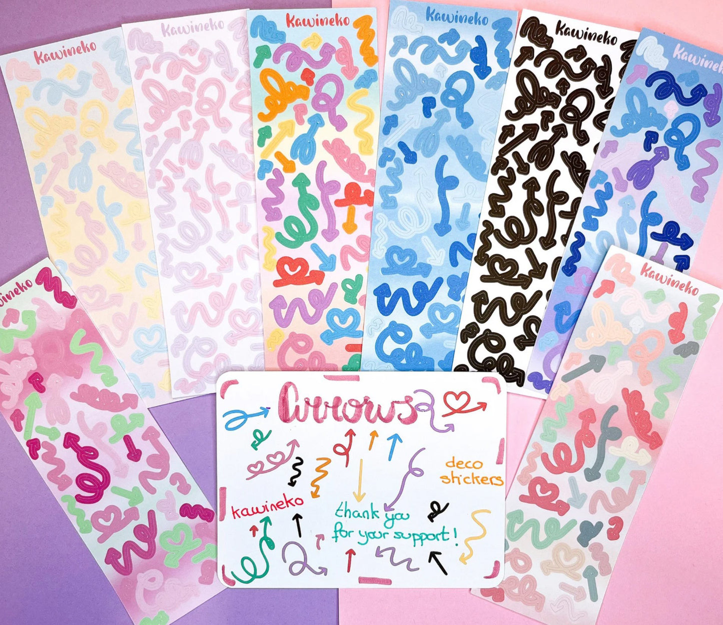 Arrows sticker sheets