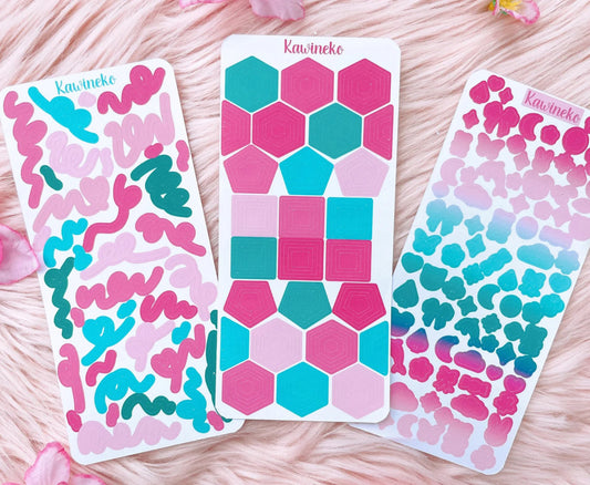 Raspberry rush deco bundle stickers