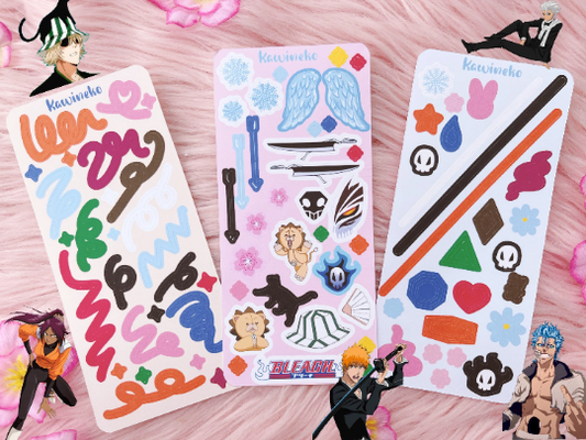 Bleach color palette deco bundle anime manga sticker