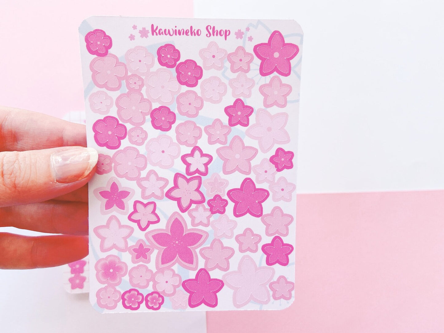 Sakura flowers stickers